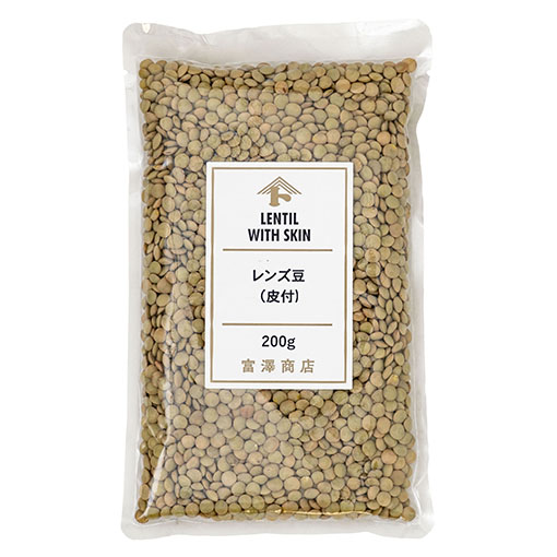 レンズ豆 皮つき / 200g