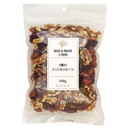 5種のナッツ＆フルーツ / 440g