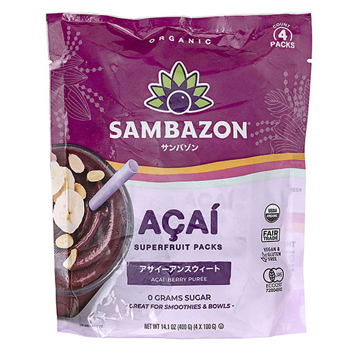 サンバゾン 有機アサイースーパーフルーツ / 400g(100g×4)