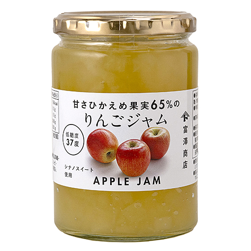 甘さひかえめ果実65%のりんごジャム