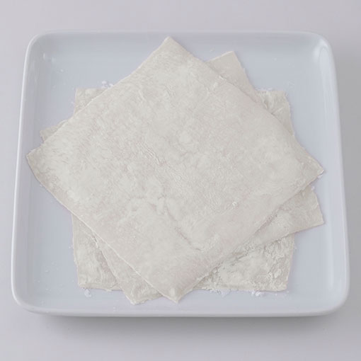 冷凍ぎゅうひクレープ(白)12cm角 / 35g×10枚