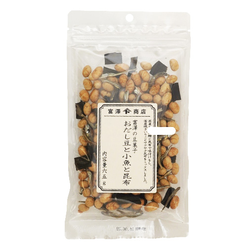 富澤の豆菓子 おだし豆と小魚と昆布 / 65g