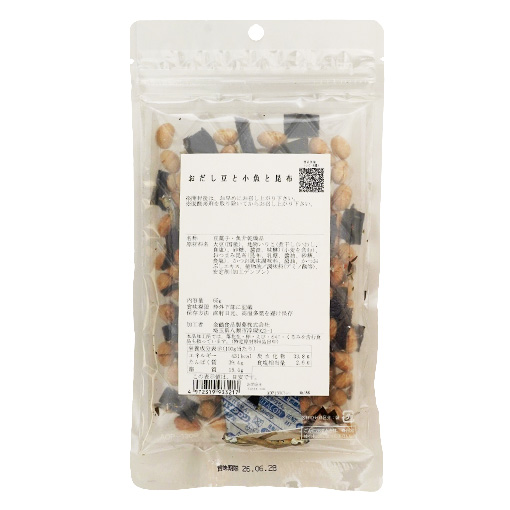 富澤の豆菓子 おだし豆と小魚と昆布 / 65g