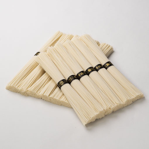 国産原料 三輪そうめん極細(木箱) / 600g(50g×12束)