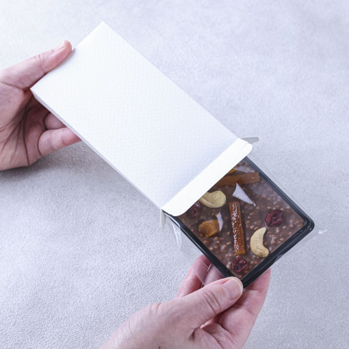 チョコレートトレー用　ボックスナチュラル（OPP袋付） / 5枚