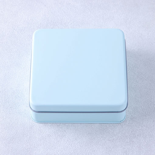 Candy缶　スクエア　ミントブルー / 1個