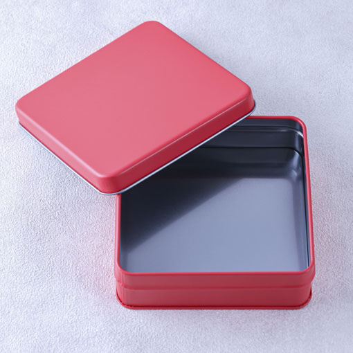 Candy缶　スクエア　ストロベリーレッド / 1個