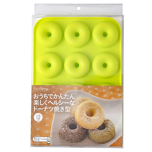 DL-6245 おうちでかんたん楽しくヘルシーなドーナツ焼き型12個取(ミニ) / 1個