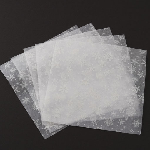 ワックスペーパー (スノーフレーク) / 1箱(50枚入)
