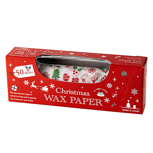 ワックスペーパー (クリスマスカラー) / 1箱(50枚入)