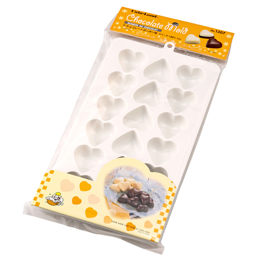 チョコレート流型 ハート18P小 / 1個