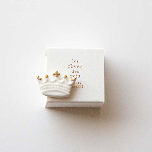 フェーブ 王冠 (磁器・金彩) / 1個