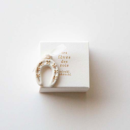 フェーブ 四葉の馬蹄 (リボン付き) / 1個