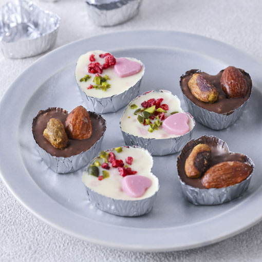 ハートアルミチョコカップ / 20枚